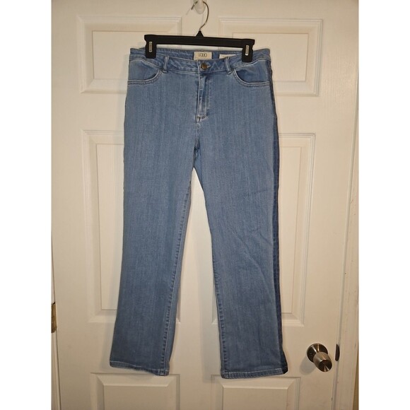 LOGO Jeans by Lori Goldstein Womens Size 10 Boyfriend Medium Wash High Rise - Picture 1 of 5